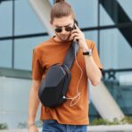 BANGE Prism Multi Compartment Waterproof Sling Bag (BG-7213) - Image 5