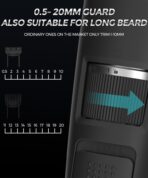 One Plus Gold Titanium Coated Blade Professional Rechargeable Cordless Beard Hair Comb Kit (OP-13) - Image 3