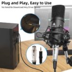 MAONO Condenser Microphone Kit Podcast Mic with Boom Arm Microphone Stand (AU-A03) - Image 6
