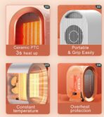 Xiaomi Viomi 600W 220V Personal Portable PTC Ceramic Desktop Heater (VXNF01) - Image 6