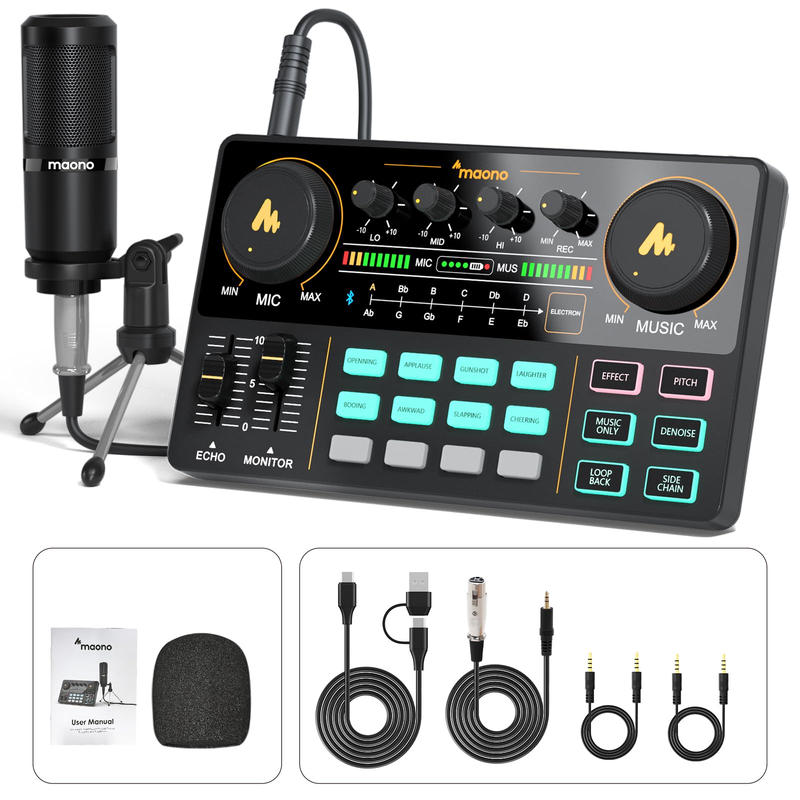 Version 1.0.0 MAONO Maonocaster Lite Podcast Equipment Bundle Sound Exceptional Always (AM200) - Image 1