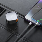 Hoco Clever 2-in-1 PD30W Car Charger with Retractable Cable (NZ13) - Image 3