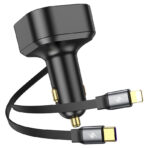 Hoco Clever 2-in-1 PD30W Car Charger with Retractable Cable (NZ13) - Image 6