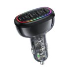 USAMS Car Charger 1xUSB-C 3xUSB-A C34 48W 3A+C PD Transparent Design (US-CC170) - Image 3