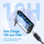 Hoco Dawn Sound in-car AUX Wireless Receiver 10hrs of Music and Calls (E53) - Image 4