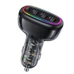 USAMS Car Charger 1xUSB-C 3xUSB-A C34 48W 3A+C PD Transparent Design (US-CC170) - Image 4