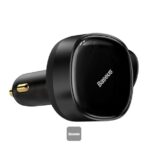 Baseus Enjoyment Retractable 2-in-1 Car Charger C+C 33W - Image 2