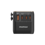 Momax 1-World Universal 4-Port Travel GaN Charger 120W + USB-C Cable - Image 2
