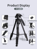 Jmary Professional Tripod (KP-2234) - Image 11