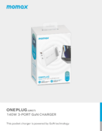 Momax OnePlug 140W 3-Port GaN Charger (UM27) - Image 4