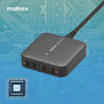 Momax OnePlug 4-Ports Desktop GaN Charger 100W (UM33) - Image 7