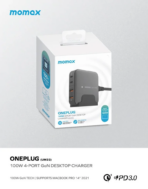 Momax OnePlug 4-Ports Desktop GaN Charger 100W (UM33) - Image 9