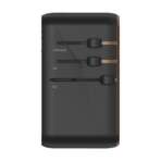 Momax 1-World 4-Port GaN Travel Charger 170W + USB-C Cable - Image 3