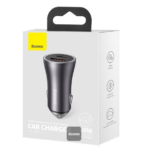 Baseus Golden Contactor Max Dual Fast Charger Car Charger U+C 60W - Image 9