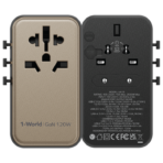 Momax 1-World Universal 4-Port Travel GaN Charger 120W + USB-C Cable - Image 6