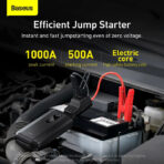 Baseus 1000A Jump Starter, Super Energy Air Car Jump Starter Built-in 10000mAh Power Bank  - Image 3