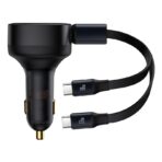 Baseus Enjoyment Retractable 2-in-1 Car Charger C+C 33W