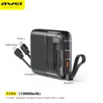 Awei P149K 22.5W Mini Portable Power Bank 10000mAh With Cable - Image 6
