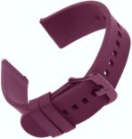 Smartwatch Silicon Strap 20mm 22mm — Purple Wine