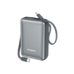 Foneng PX116 20000mAh Mini Power Bank with 2 Built-in Cables 22.5W (12 Months Dealer Warranty)