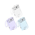 Foneng PX112 10000mAh Magnetic Wireless Power Bank with 2 Built-in Cables 22.5W (12 Months Dealer Warranty) - Image 2