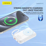 Foneng PX112 10000mAh Magnetic Wireless Power Bank with 2 Built-in Cables 22.5W (12 Months Dealer Warranty) - Image 3