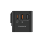 Momax 1-World+ 70W GaN 3-Port + AC Travel Adapter with Retractable USB-C Cable - Image 8