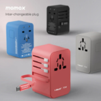 Momax 1-World+ 70W GaN 3-Port + AC Travel Adapter with Retractable USB-C Cable - Image 12