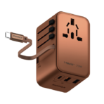 Momax 1-World+ 70W GaN 3-Port + AC Travel Adapter with Retractable USB-C Cable - Image 3