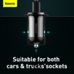 Baseus Grain Pro Car Charger Dual USB 4.8A - Image 7