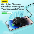 Baseus GaN5 Fast Charger 1C 20W CN Set (Mini) - Image 7