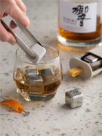 Pinmoo Stainless Steel Ice Cube Box Reusable - Image 4