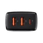 Baseus Compact Quick Fast Charger 2U+C 30W CN Black - Image 4