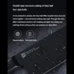 Xiaomi Huohou Cool Black Non-Stick Stainless Steel Knife Set (2pcs) - Image 7