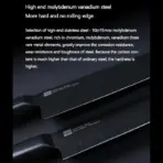 Xiaomi Huohou Cool Black Non-Stick Stainless Steel Knife Set (2pcs) - Image 6