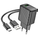 Hoco 18W Charger Set With USB-A To Type C Cable CS21A