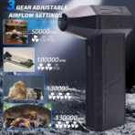 Hoco HX67 Force Fan - 80000 RPM Ultra-high speed Portable Fan with Extreme Power - Image 2