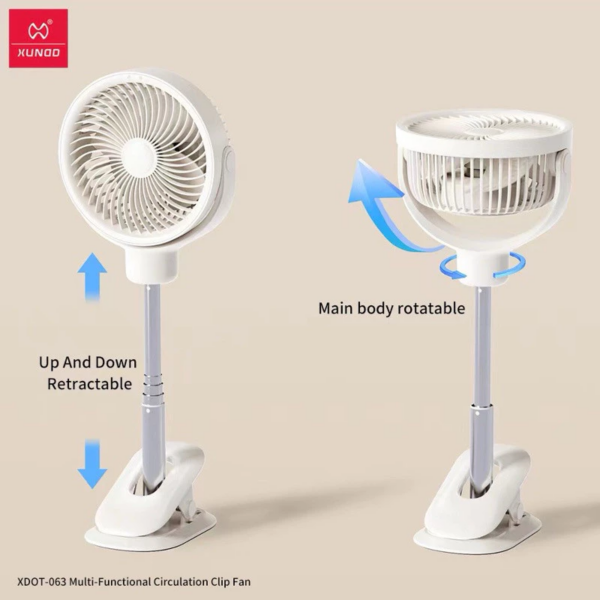Xundd XDOT-063 Multi-Functional Circulation Clip Fan