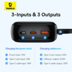 Baseus Qpow Pro+ 20000mAh Fast Charging Power Bank - Image 6