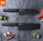Xiaomi Huohou Cool Black Non-Stick Stainless Steel Knife Set (2pcs) - Image 2