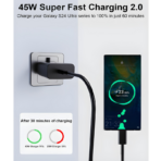 Samsung 45W Super Fast Charger Set 3 Pin with Cable (12 Months Warranty) - Image 5