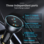 Baseus USB-C Car Charger 160W - Image 4