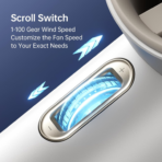 JisuLife Handheld Fan Pro1 - 3600mAh Battery - Image 7