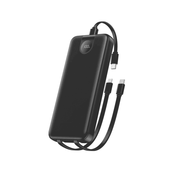 Foneng PX106 10000mAh Power Bank with 3 Built-in Cable