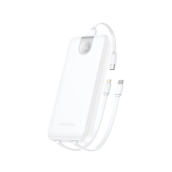 Foneng PX106 10000mAh Power Bank with 3 Built-in Cable
