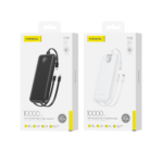 Foneng PX106 10000mAh Power Bank with 3 Built-in Cable