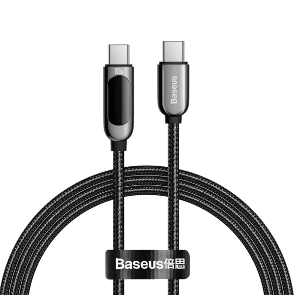 Baseus Display Fast Charging Data Cable USB-C To USB-C 100W CATSK-B01