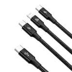 Baseus Rapid Series 3-in-1 cable USB-C For M+L+T 20W 1.5m - Image 2