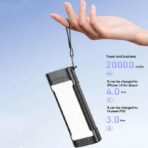 Awei P175K Portable Outdoor Power Bank 20000mAh With 25 lighting Lamps PD 22.5W - Image 6