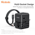Mcdodo 45W GaN Universal Travel Adapter with Type-C to C Cable - Image 3